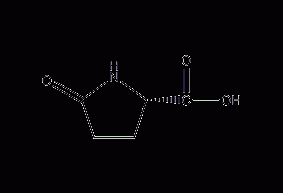 (S)-(-)-2-pyrrolidone-5-carboxylic acid structural formula