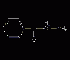 Structural formula of phenyl acetone