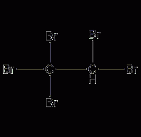 Pentabromoethane structural formula