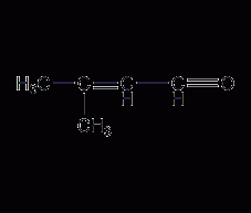 3-methyl-2-butenal structural formula