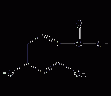 2,4-dihydroxybenzoic acid structural formula