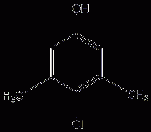 4-chloro-3,5-xylenol structural formula