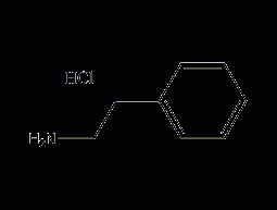 2-Phenylethylamine Hydrochloride Structural Formula