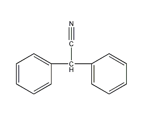 Diphenylacetonitrile Structural Formula