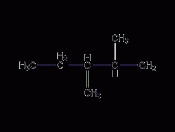 2,3-dimethylpentane structural formula