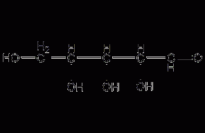 L-(+)-arabinose structural formula