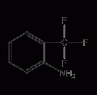 2-Aminotrifluorotoluene Structural Formula