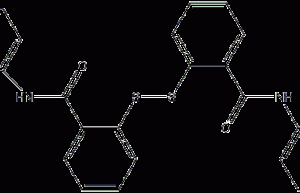 Dibenzoamido diphenyl disulfide structural formula