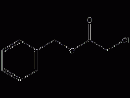 Structural formula of benzyl chloroacetate