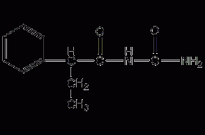 2-phenylbutyryl urea structural formula