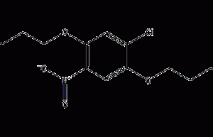 1,4-dibutoxy-2-chloro-5-nitrobenzene structural formula