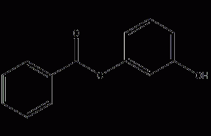 Resorcinol monobenzoate structural formula