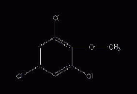 2,4,6-Trichloroanisole structural formula