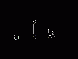 Iodoacetamide structural formula