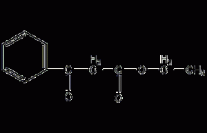 Benzoyl ethyl acetate structural formula