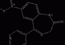 Nitrazepam structural formula