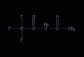 1,1,1-trifluoro-2,4-pentanedione structural formula