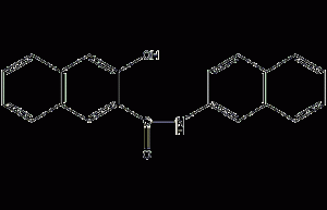 N-2-naphthyl-3-hydroxy-2-naphthylcarboxamide structural formula