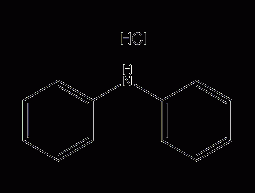 Structural formula of diphenylamine hydrochloride