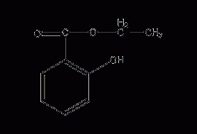 Ethyl salicylate structural formula