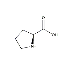 L-Proline Structural Formula