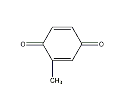 Methyl p-benzoquinone structural formula