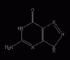 8-azaguanine structural formula