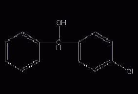 Structural formula of p-chlorobenzyl alcohol