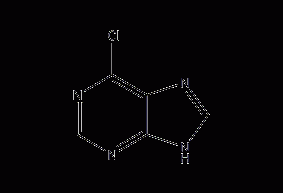 6-chloropurine structural formula