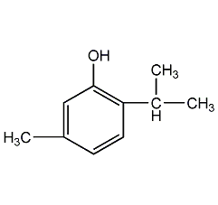 Thymol structural formula