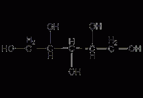 Xylitol structural formula