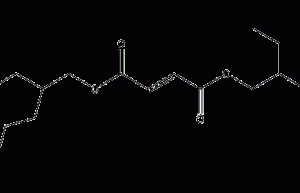 Structural formula of di(2-ethylhexyl)maleate