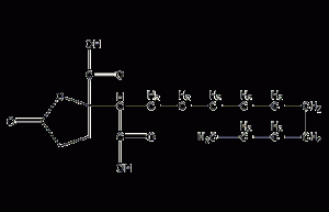 4,5-dicarboxy-γ-cyclopentadecalactone structural formula