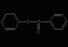 Phenyl benzoate structural formula