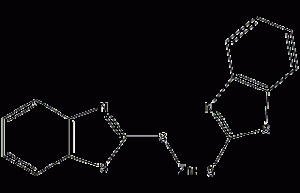 2-Mercaptobenzothiazole zinc salt structural formula