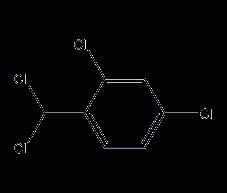 2,4-Dichloro-1-(dichloromethyl)benzene structural formula