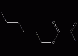 Hexyl methacrylate structural formula