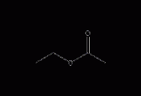 Ethyl acetate structural formula