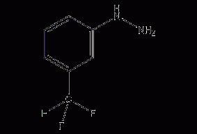 m-Trifluoromethylphenylhydrazine structural formula