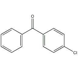 Structural formula of p-chlorobenzophenone