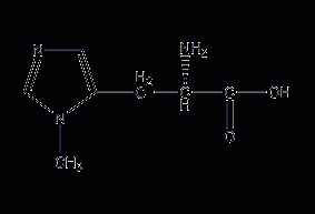 3-methyl-L-histidine structural formula