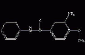 3-amino-4-methoxybenzoanilide structural formula