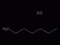 Structure formula of n-hexylamine hydrochloride