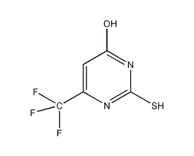 4-Hydroxy-6-Tripyrimidine-2-thiol Structural Formula