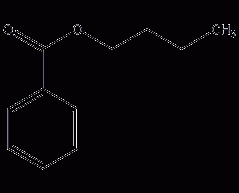 Butyl benzoate structural formula