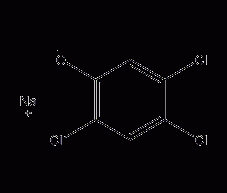 2,4,5-Sodium trichlorophenolate structural formula