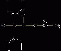 Chlorobiphenyl glycolate structural formula