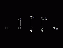 DL-Valine structural formula