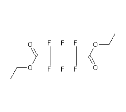 Structural formula of diethyl hexafluoroglutarate