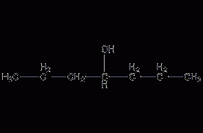 4-Heptanol Structural Formula